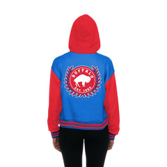 Buffalo Bills New Era Women's Throwback Full-Snap Hooded Jacket Royal | NFL