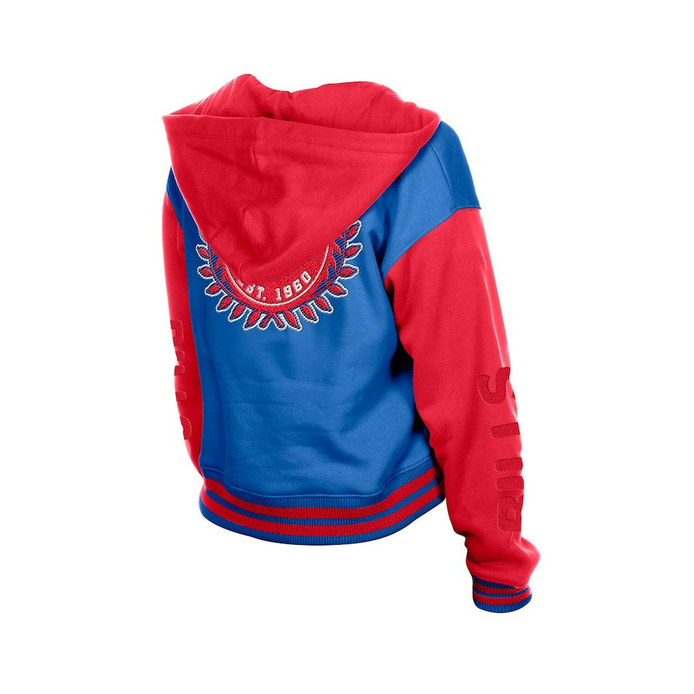 Buffalo Bills New Era Women's Throwback Full-Snap Hooded Jacket Royal | NFL