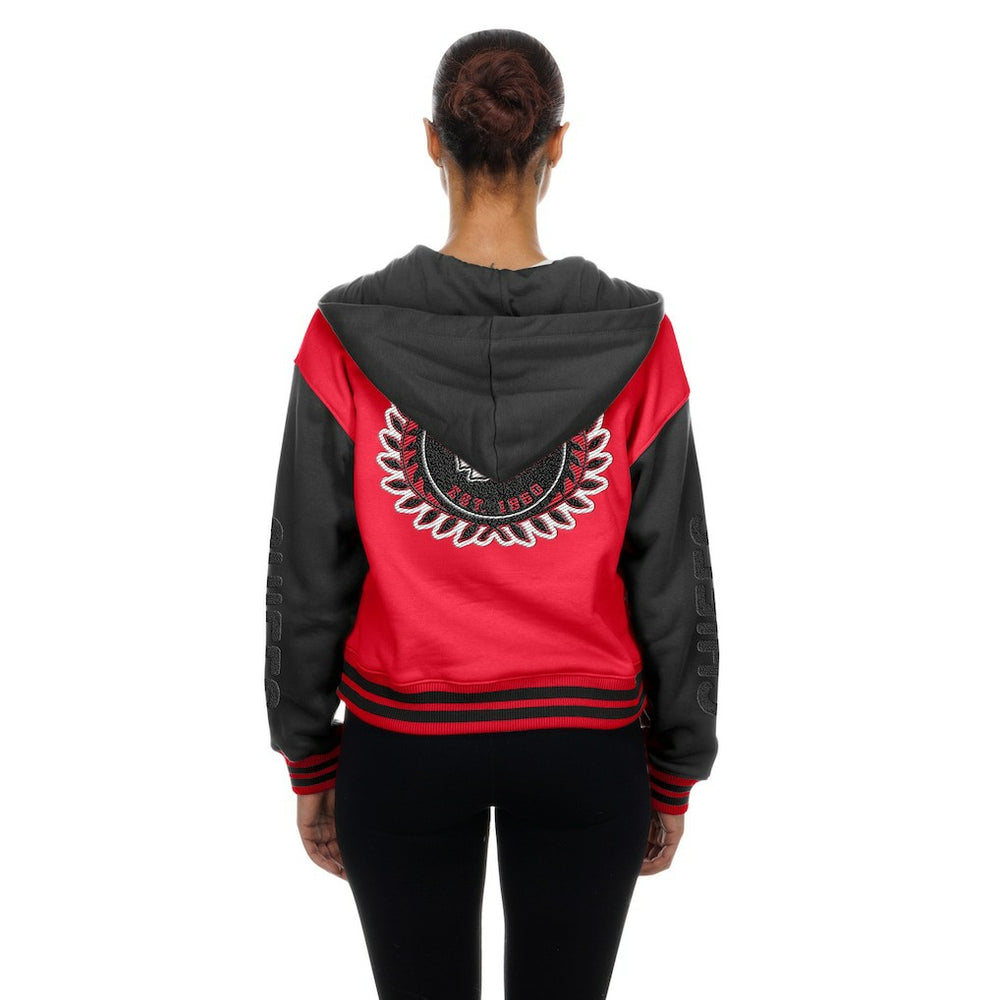 Kansas City Chiefs New Era Women's Throwback Full-Snap Hooded Jacket Red | NFL