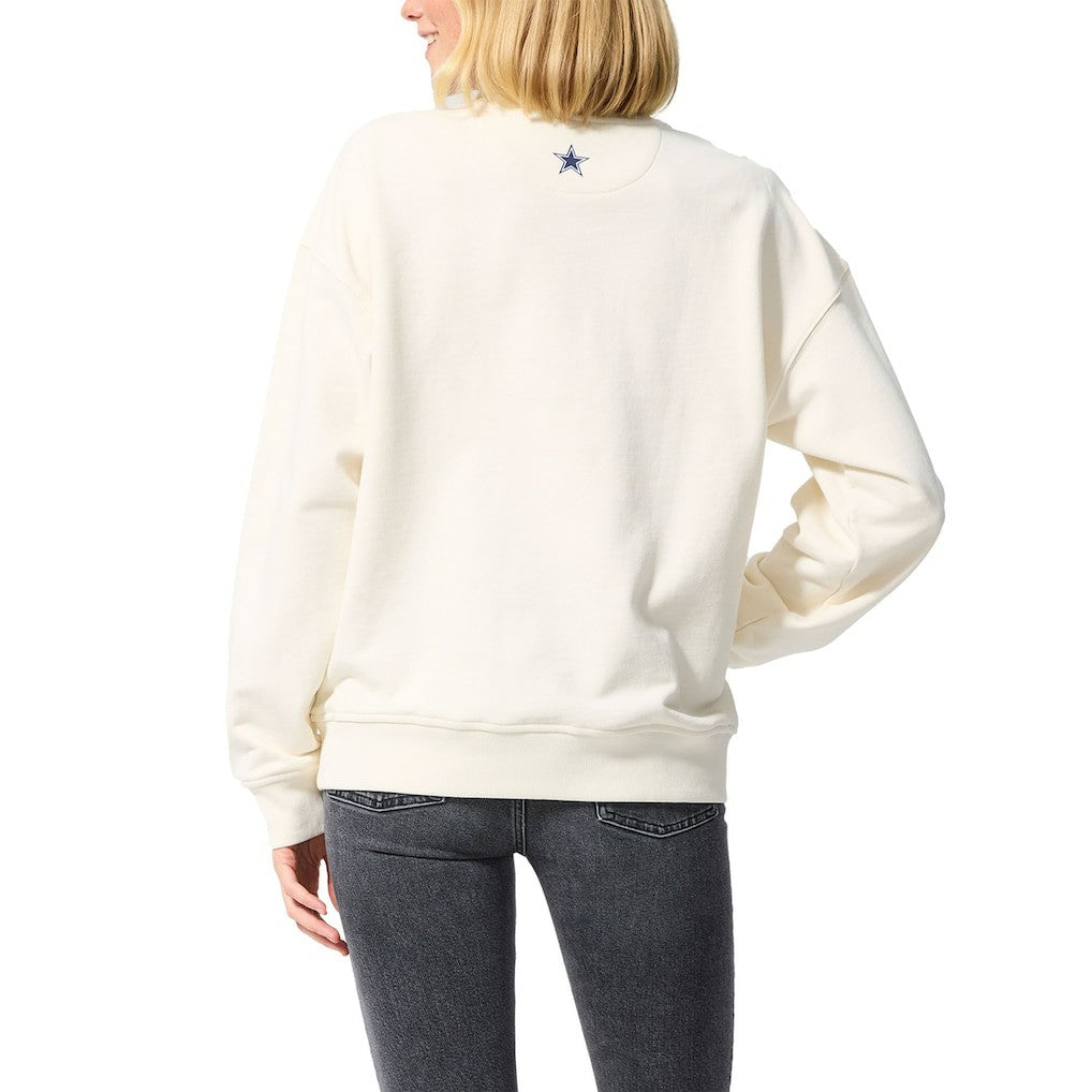 Dallas Cowboys Terez Unisex Technicolor Crewneck Sweatshirt White | NFL