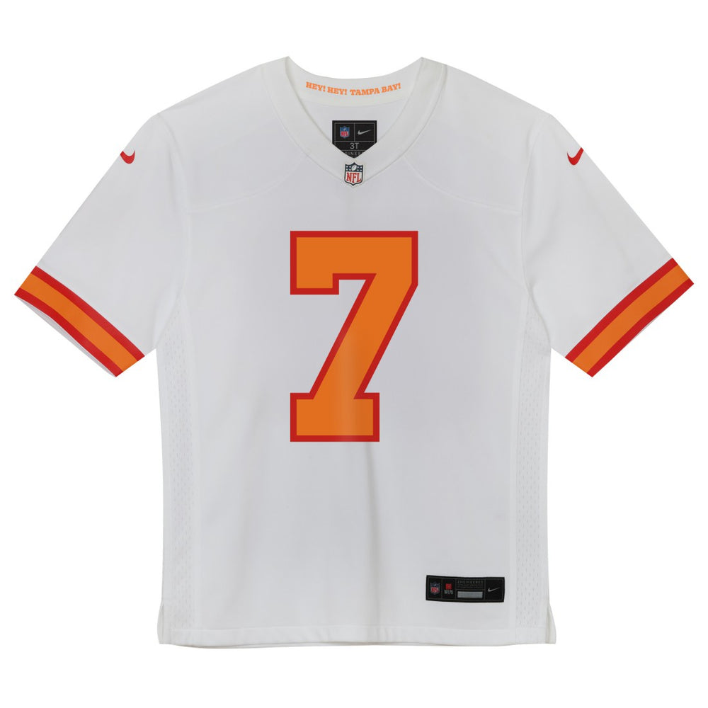 Bucky Irving '76 Tampa Bay Buccaneers Preschool Game Jersey White | NFL