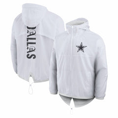 Dallas Cowboys Type Play Down Full-Zip Jacket White | Fanatics