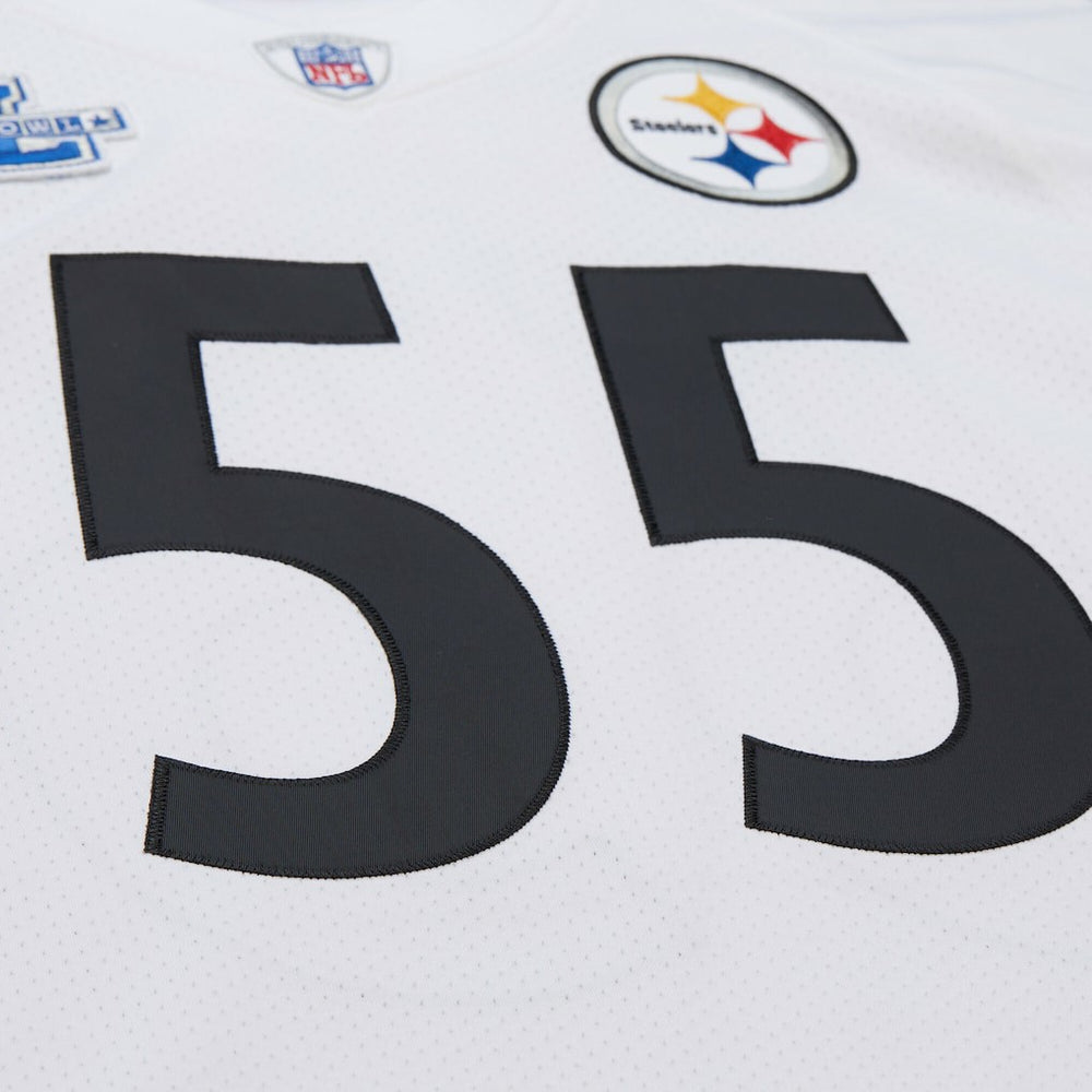 Joey Porter Pittsburgh Steelers 2005 Authentic Throwback Retired Player Jersey White | Mitchell & Ness