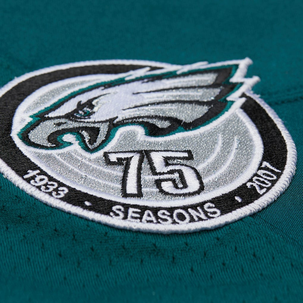 Brian Dawkins Philadelphia Eagles 2007 Authentic Throwback Retired Player Jersey Green | Mitchell & Ness