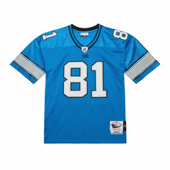 Calvin Johnson Detroit Lions 2007 Authentic Throwback Retired Player Jersey Blue | Mitchell & Ness