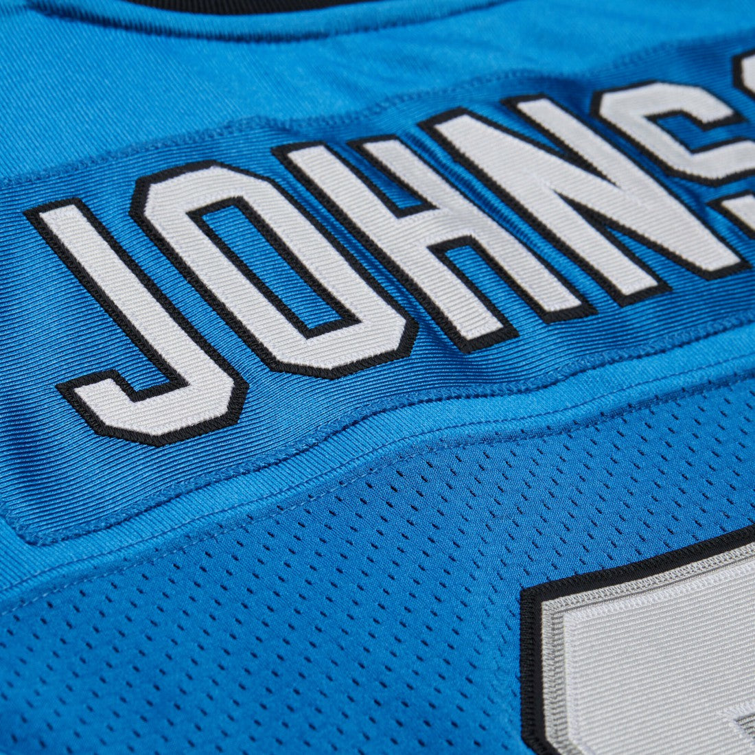 Calvin Johnson Detroit Lions 2007 Authentic Throwback Retired Player Jersey Blue | Mitchell & Ness