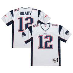 Tom Brady New England Patriots 2000 Authentic Jersey White | Mitchell & Ness