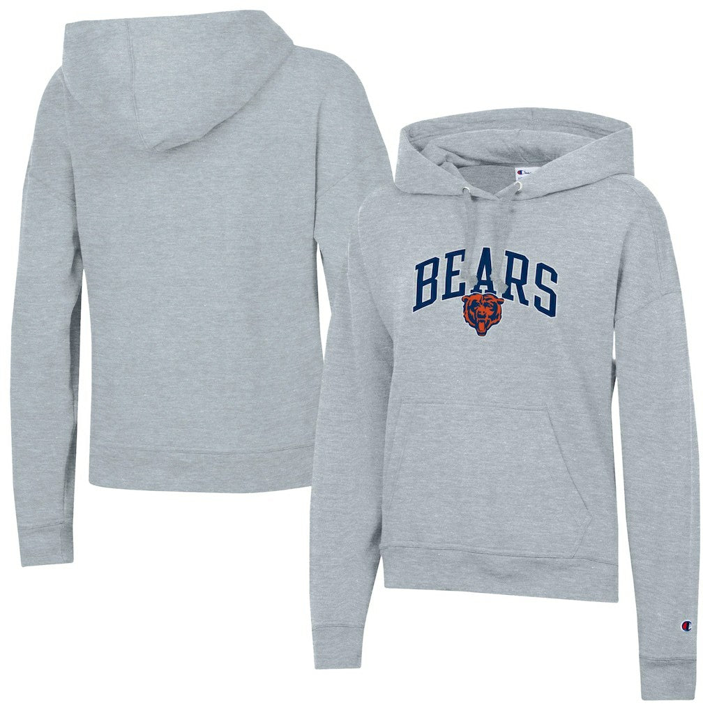 Chicago Bears Champion Women's Powerblend Hoodie Heather Gray | NFL
