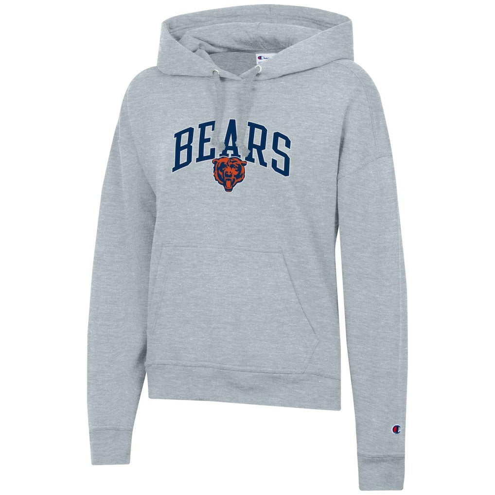 Chicago Bears Champion Women's Powerblend Hoodie Heather Gray | NFL