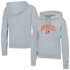 Denver Broncos Champion Women's Powerblend Hoodie Heather Gray | NFL