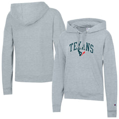 Houston Texans Champion Women's Powerblend Hoodie Heather Gray | NFL