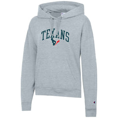 Houston Texans Champion Women's Powerblend Hoodie Heather Gray | NFL