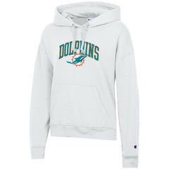 Miami Dolphins Champion Women's Powerblend Hoodie White | NFL