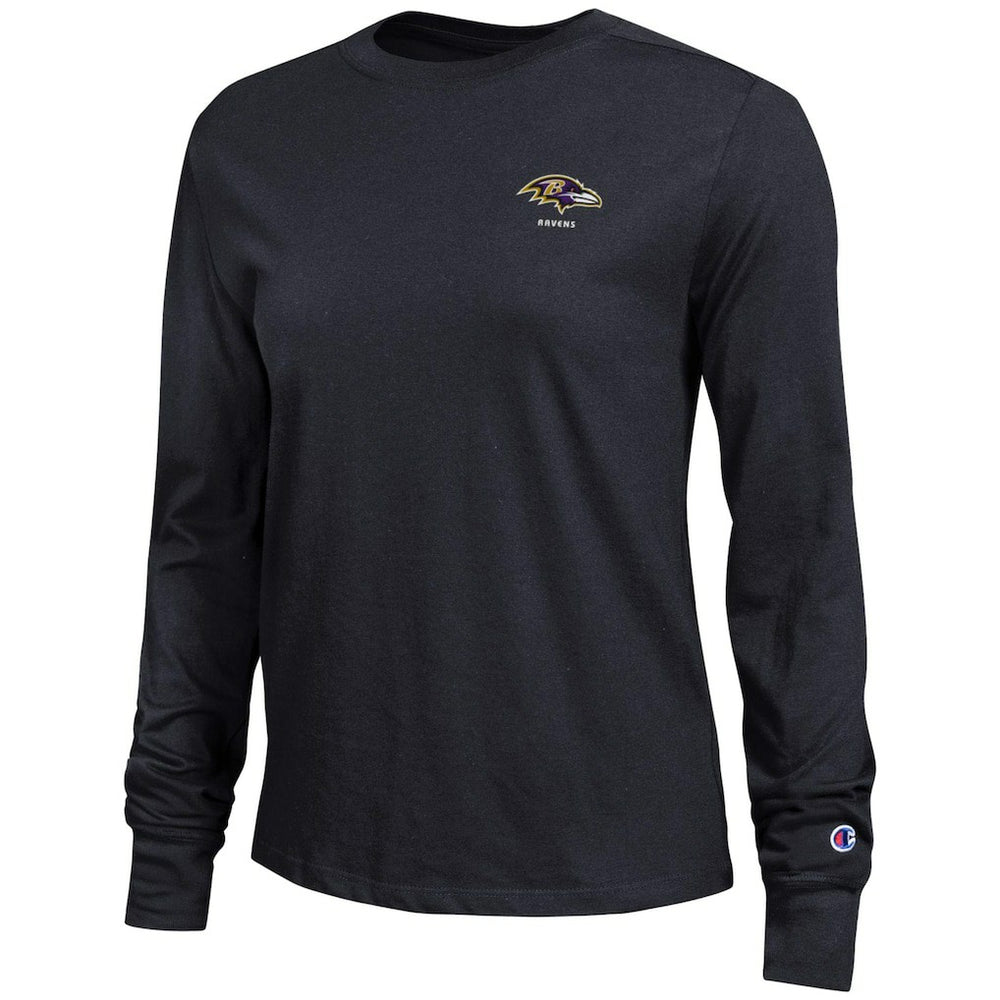 Baltimore Ravens Champion Women's Core Long-Sleeve T-Shirt Black | NFL