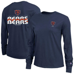 Chicago Bears Champion Women's Core Long-Sleeve T-Shirt Navy | NFL