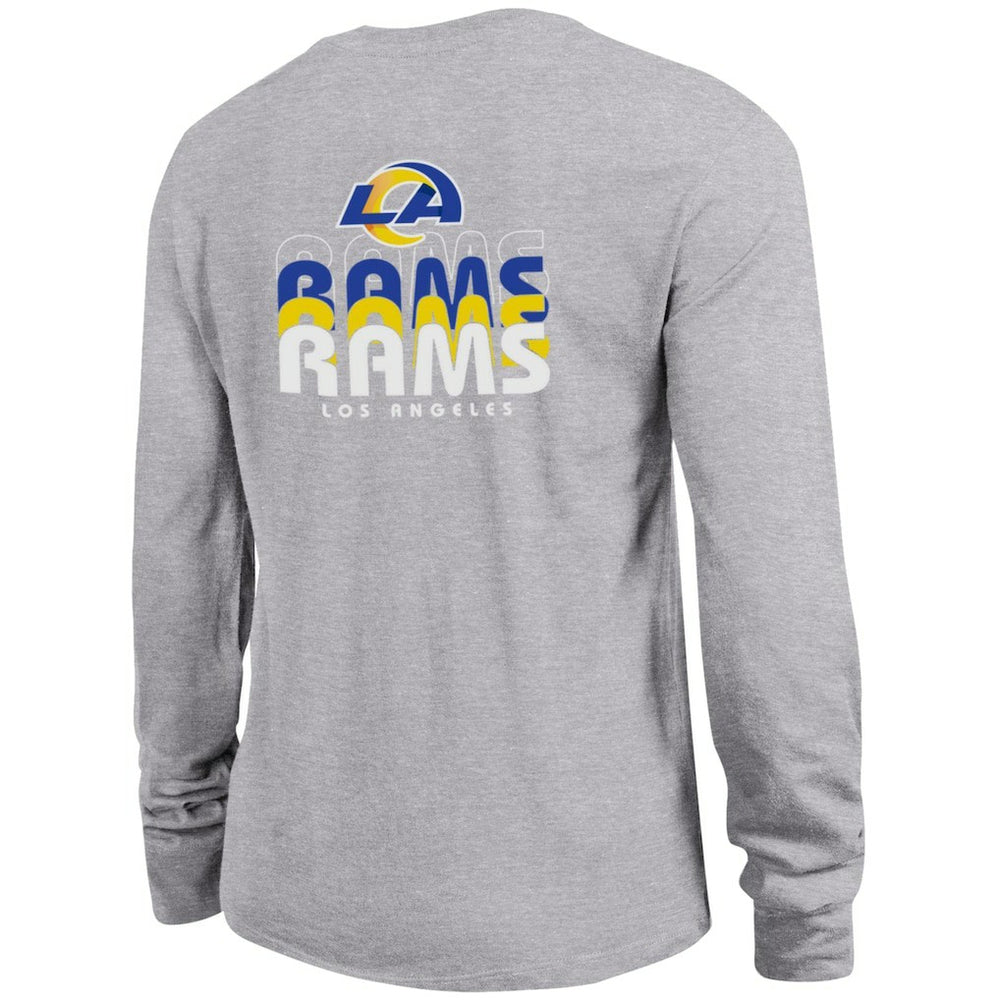 Los Angeles Rams Champion Women's Core Long-Sleeve T-Shirt Heather Gray | NFL