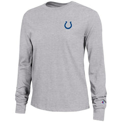 Indianapolis Colts Champion Women's Core Long-Sleeve T-Shirt Heather Gray | NFL