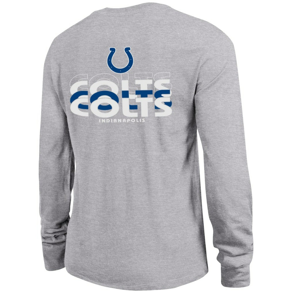 Indianapolis Colts Champion Women's Core Long-Sleeve T-Shirt Heather Gray | NFL