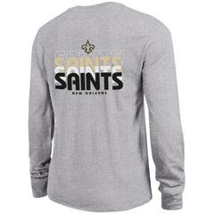 New Orleans Saints Champion Women's Core Long-Sleeve T-Shirt Heather Gray | NFL