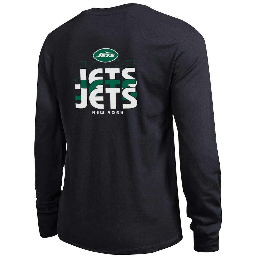 New York Jets Champion Women's Core Long-Sleeve T-Shirt Black | NFL