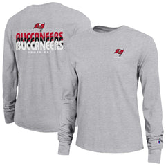 Tampa Bay Buccaneers Champion Women's Core Long-Sleeve T-Shirt Heather Gray | NFL