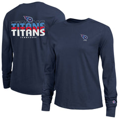Tennessee Titans Champion Women's Core Long-Sleeve T-Shirt Navy | NFL