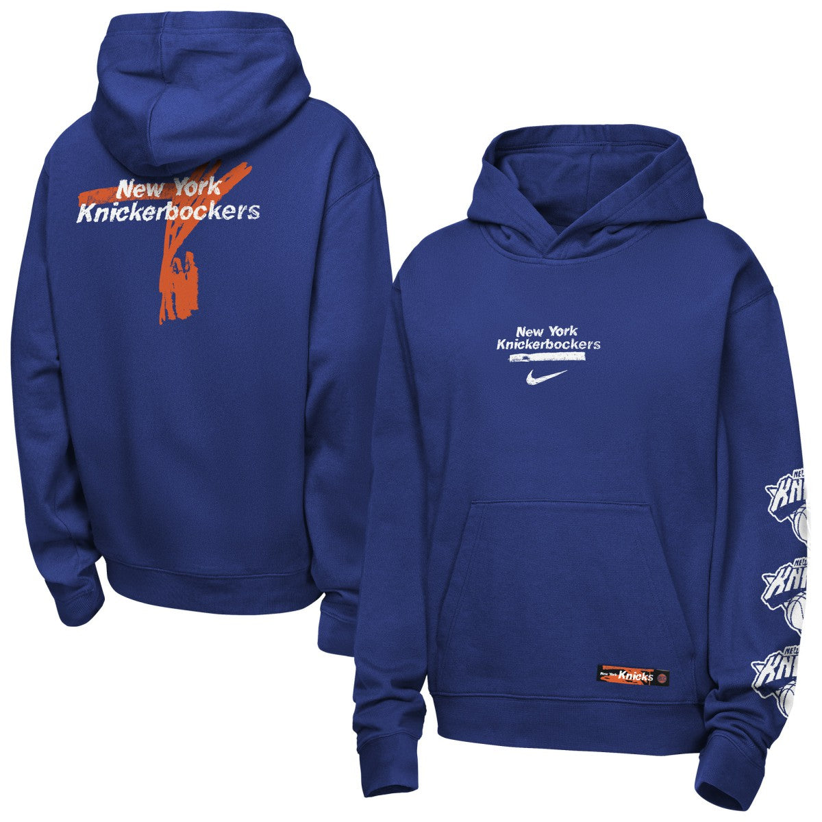 New York Knicks Youth Courtside Club Premiere Hoodie Blue - NBA