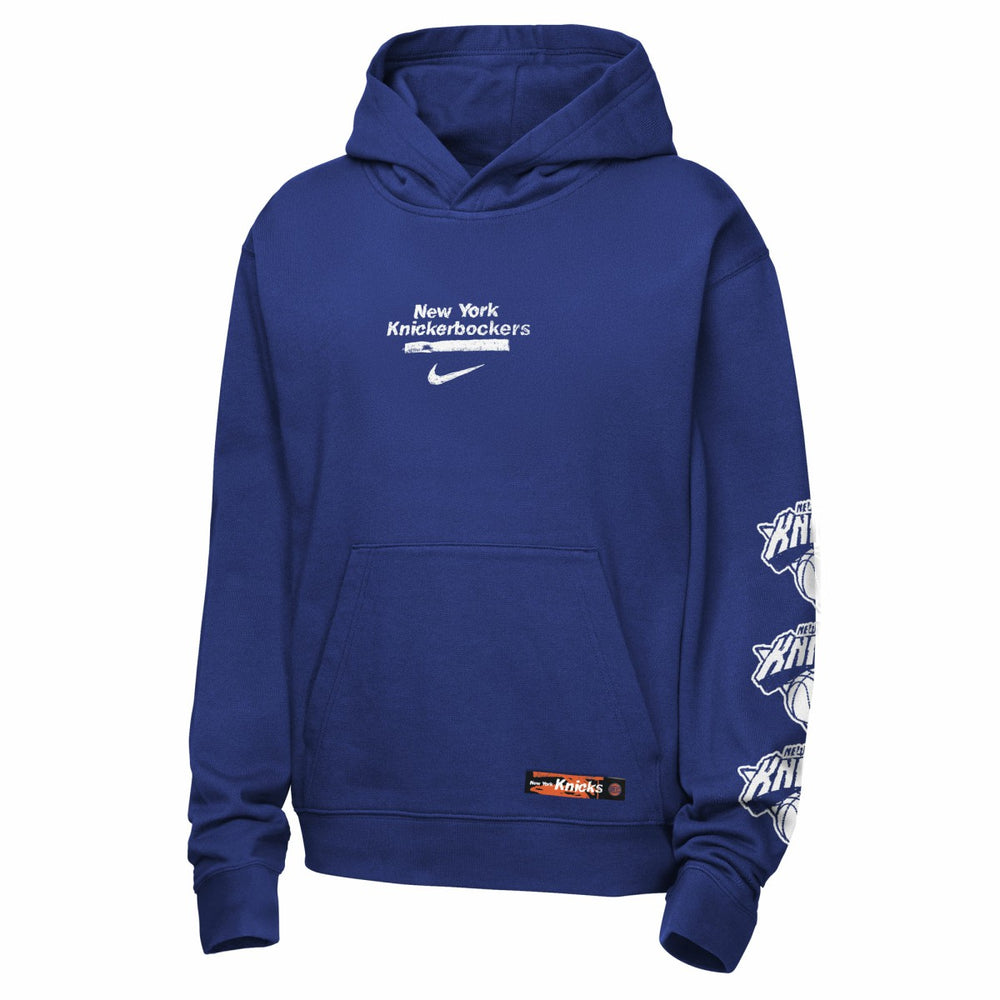New York Knicks Youth Courtside Club Premiere Hoodie Blue - NBA