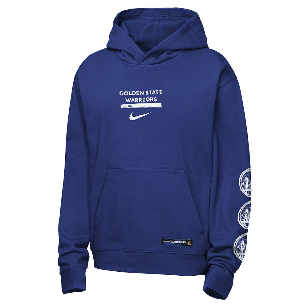Golden State Warriors Youth Courtside Club Premiere Hoodie Royal - NBA