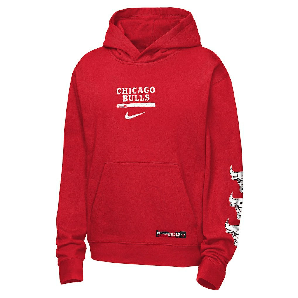 Chicago Bulls Youth Courtside Club Premiere Hoodie Red - NBA