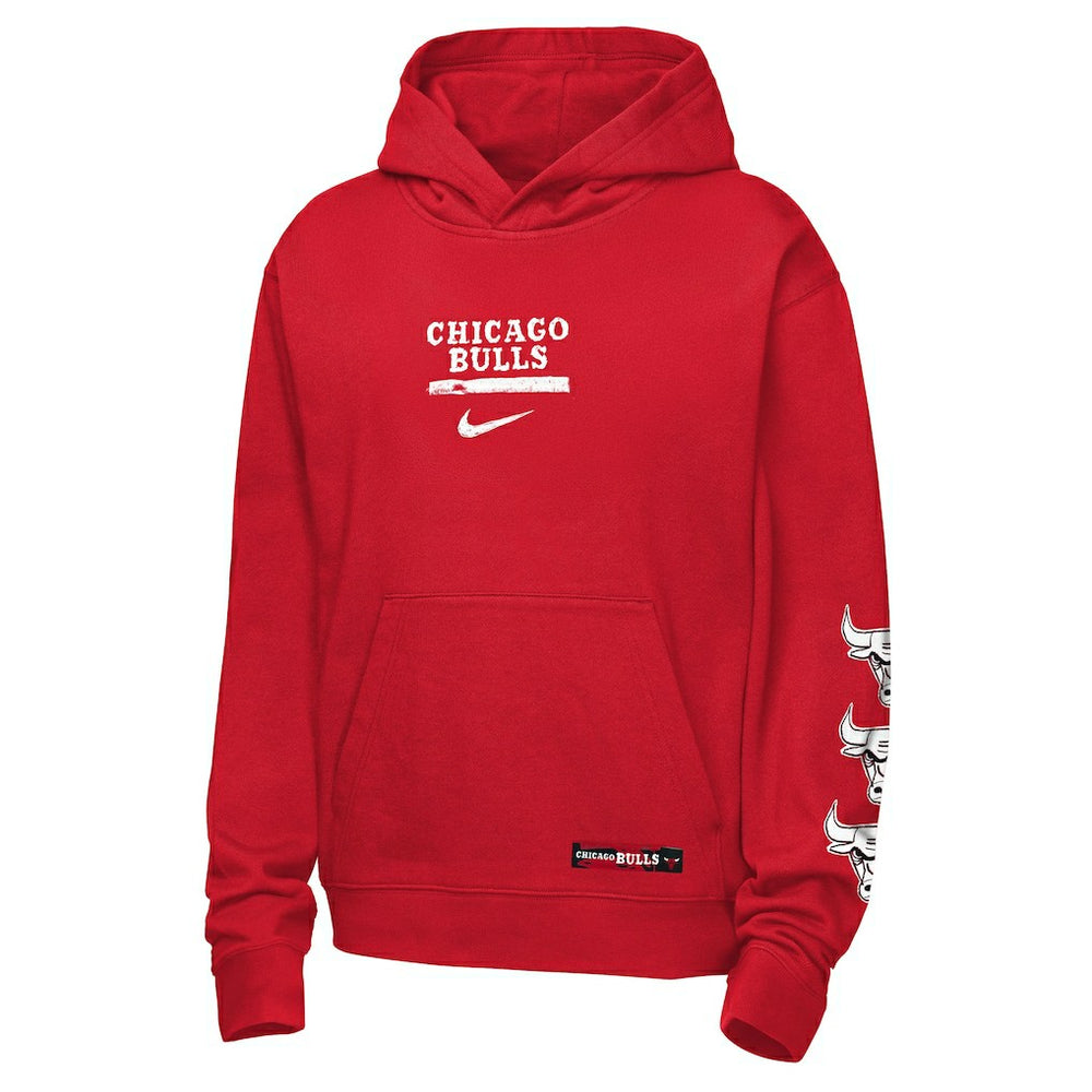 Chicago Bulls Youth Courtside Club Premiere Hoodie Red - NBA