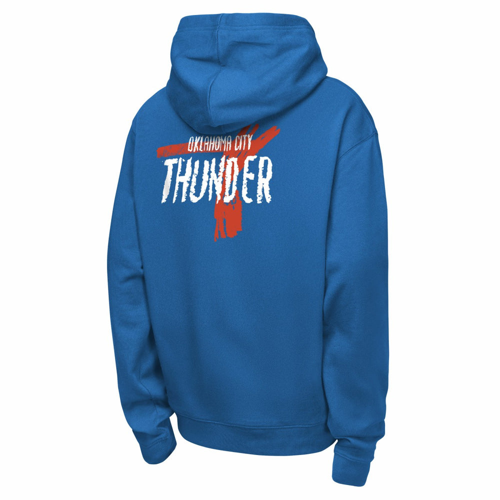 Oklahoma City Thunder Youth Courtside Club Premiere Hoodie Blue - NBA