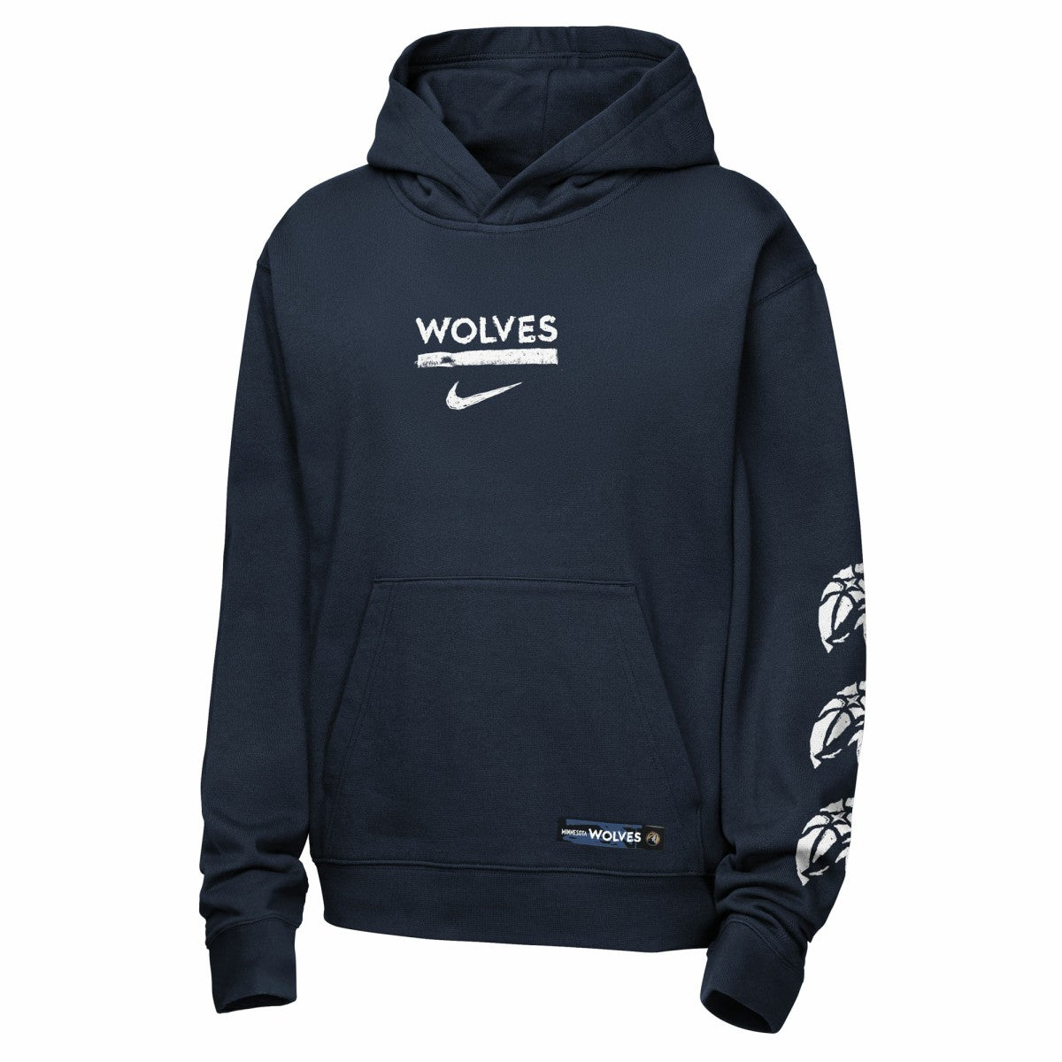 Minnesota Timberwolves Youth Courtside Club Premiere Hoodie Navy - NBA