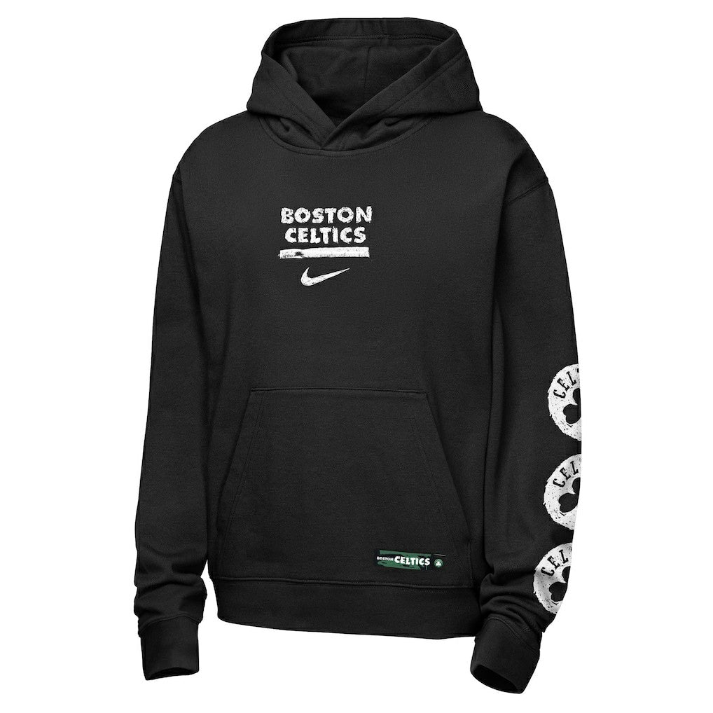Boston Celtics Youth Courtside Club Premiere Hoodie Black - NBA