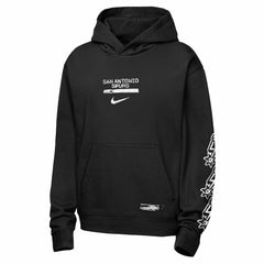 San Antonio Spurs Youth Courtside Club Premiere Hoodie Black - NBA