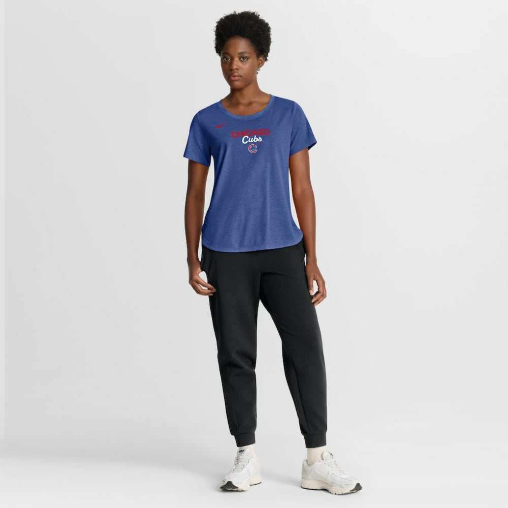 Chicago Cubs Nike Women's Arched Tri-Blend T-Shirt - MLB