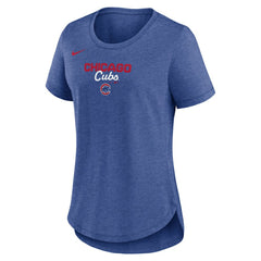 Chicago Cubs Nike Women's Arched Tri-Blend T-Shirt - MLB