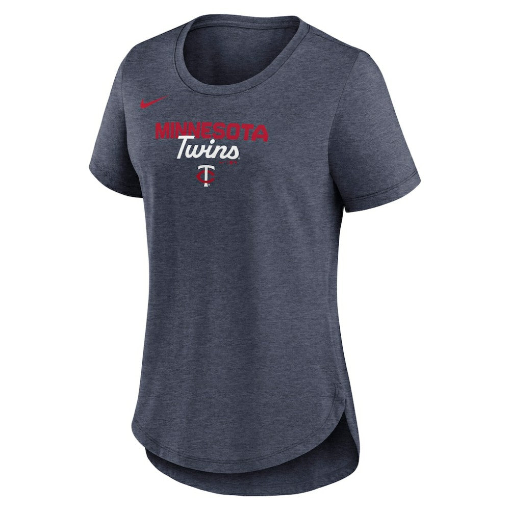 Minnesota Twins Nike Women's Arched Tri-Blend T-Shirt - MLB