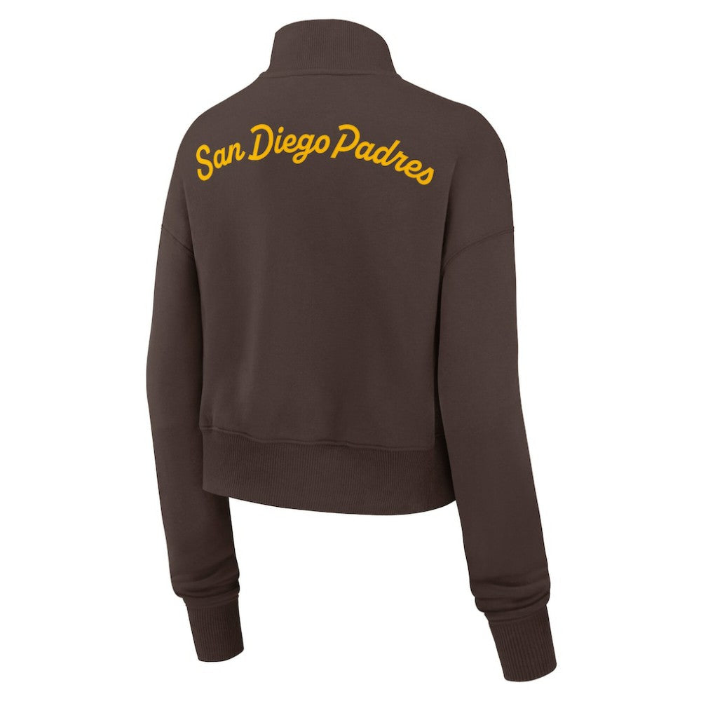 San Diego Padres Nike Women's Primetime Phoenix Fleece Half-Zip Sweatshirt - MLB