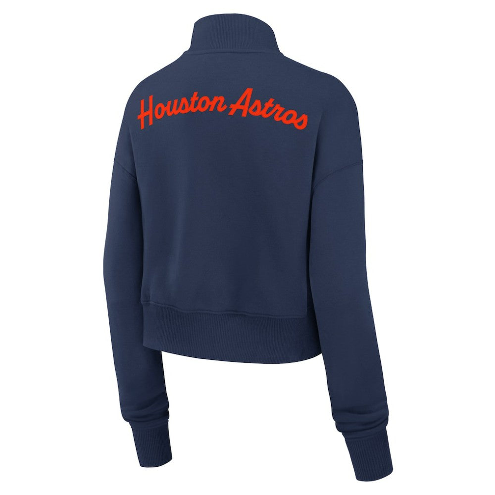 Houston Astros Nike Women's Primetime Phoenix Fleece Half-Zip Sweatshirt - MLB