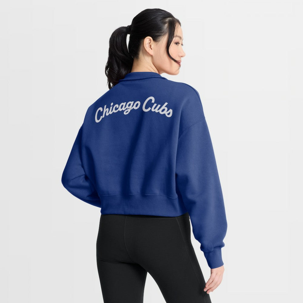 Chicago Cubs Nike Women's Primetime Phoenix Fleece Half-Zip Sweatshirt - MLB