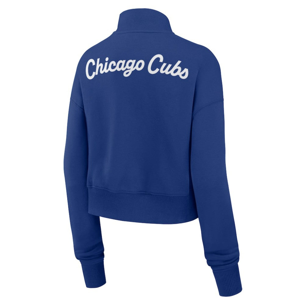 Chicago Cubs Nike Women's Primetime Phoenix Fleece Half-Zip Sweatshirt - MLB