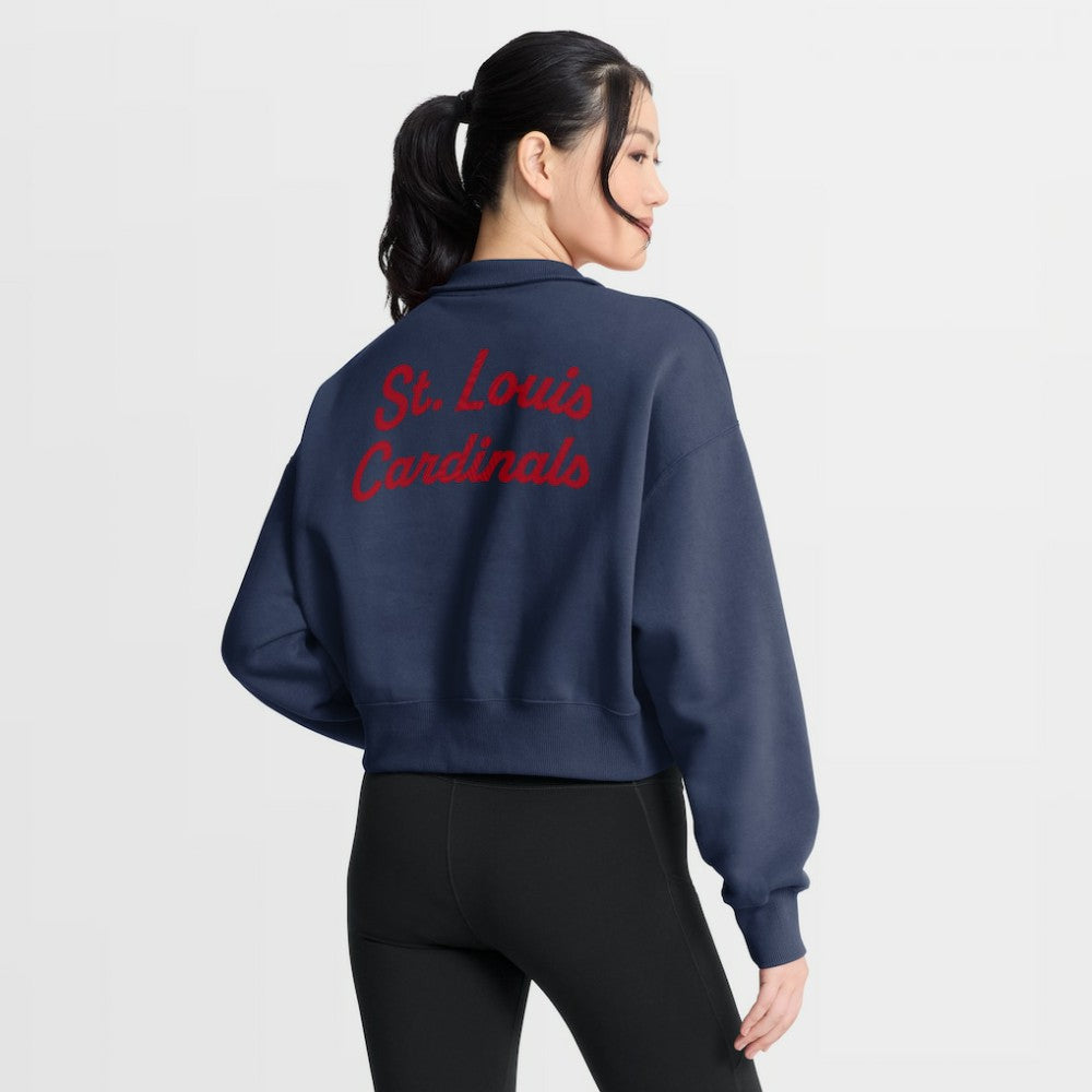 St. Louis Cardinals Nike Women's Primetime Phoenix Fleece Half-Zip Sweatshirt - MLB