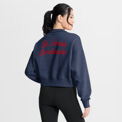 St. Louis Cardinals Nike Women's Primetime Phoenix Fleece Half-Zip Sweatshirt - MLB