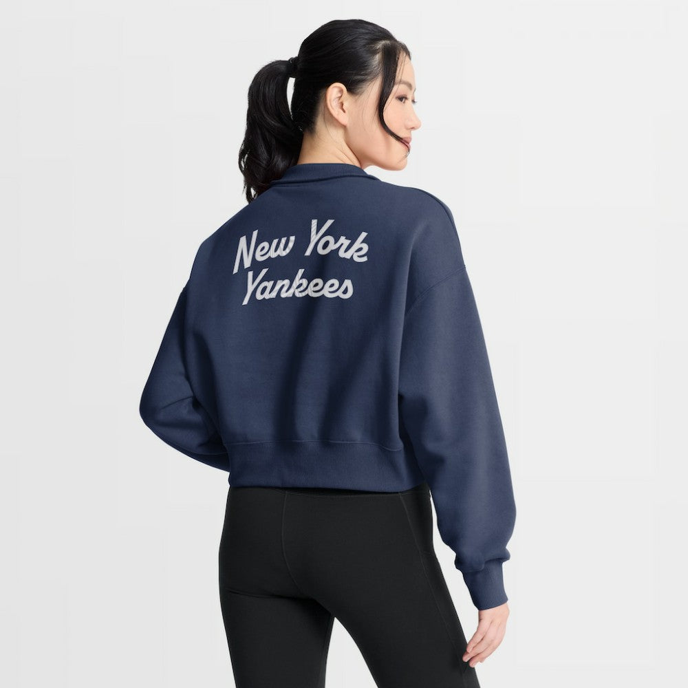 New York Yankees Nike Women's Primetime Phoenix Fleece Half-Zip Sweatshirt - MLB