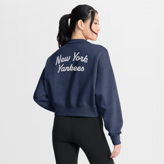 New York Yankees Nike Women's Primetime Phoenix Fleece Half-Zip Sweatshirt - MLB