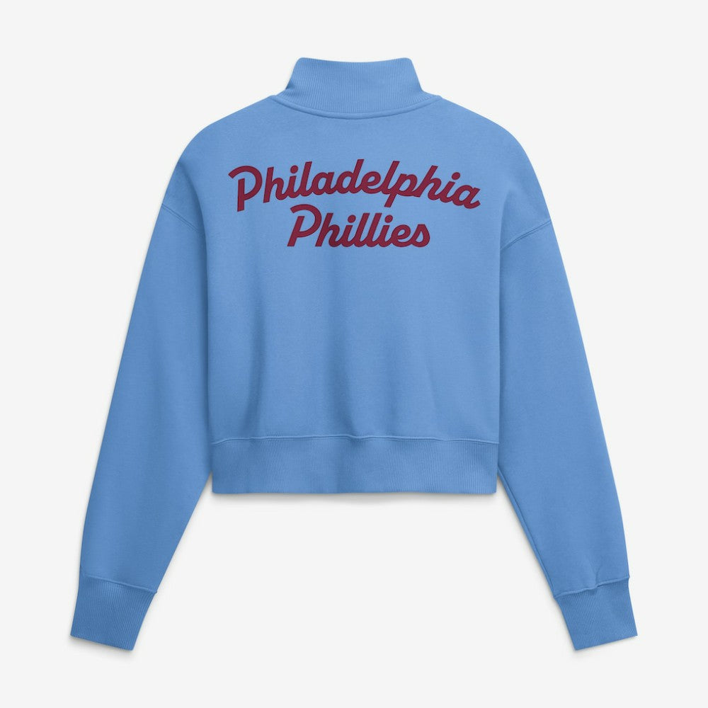 Philadelphia Phillies Nike Women's Primetime Phoenix Fleece Half-Zip Sweatshirt - MLB