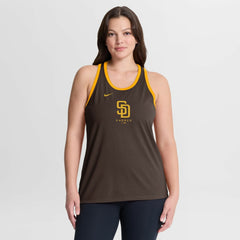 San Diego Padres Nike Women's Tri-Blend Dri-FIT Racerback Tank Top - MLB