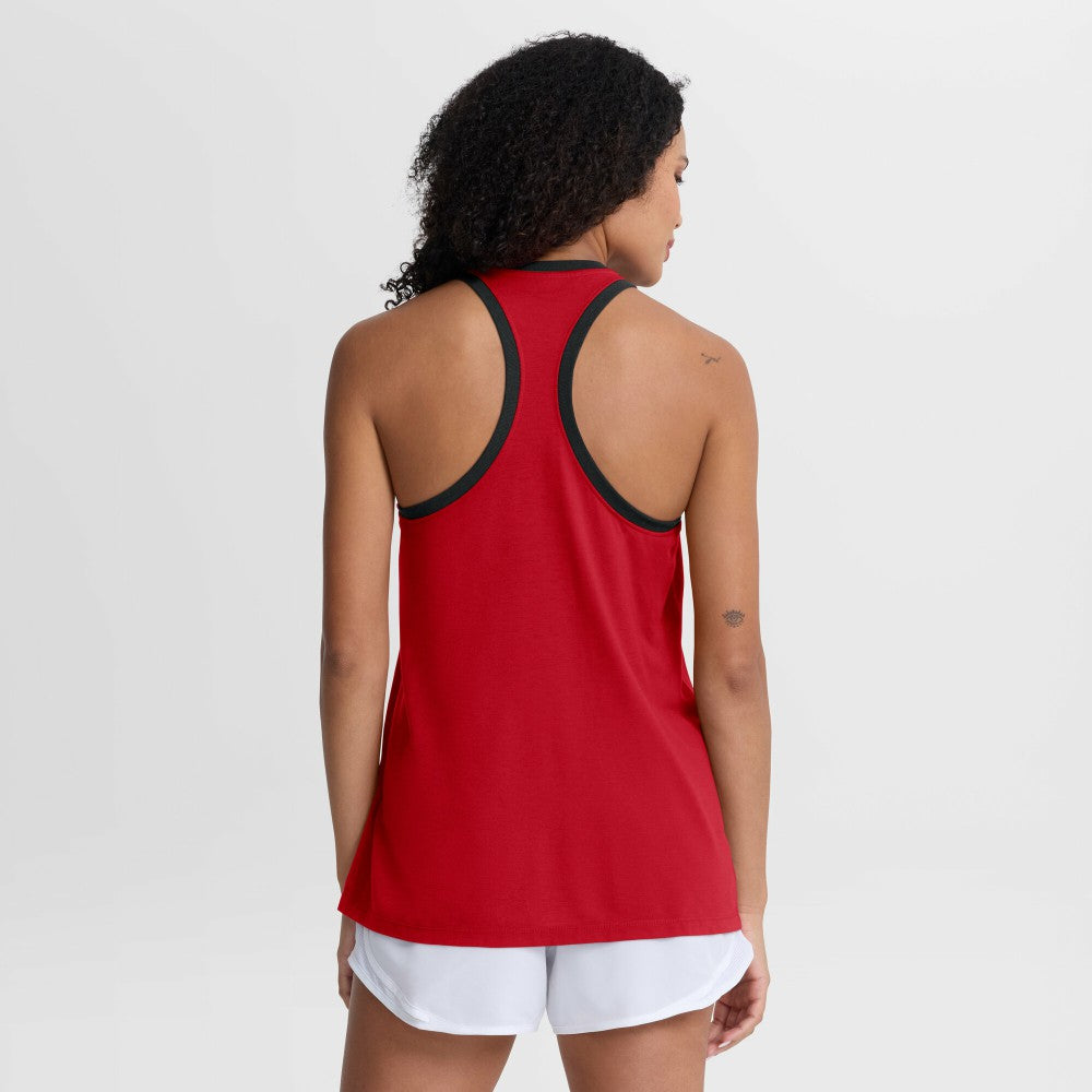 Cincinnati Reds Nike Women's Tri-Blend Dri-FIT Racerback Tank Top - MLB