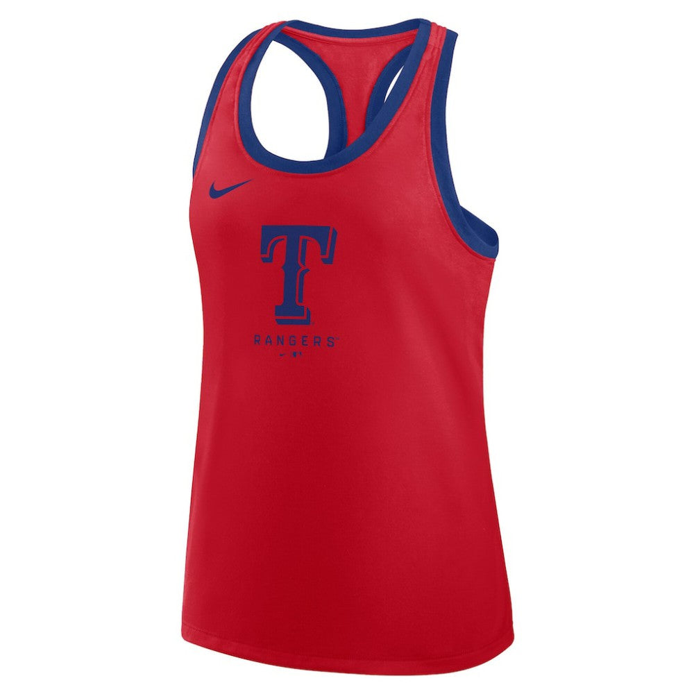 Texas Rangers Nike Women's Tri-Blend Dri-FIT Racerback Tank Top - MLB